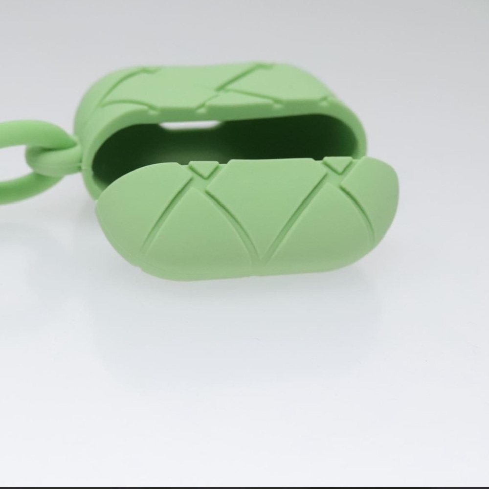 BOTTEGA VENETA Airpods case Shoulder Bag rubber Green NWOT - Picture 9 of 15
